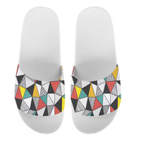 Thumbnail for Mixed Triangles Designed Sport Slippers