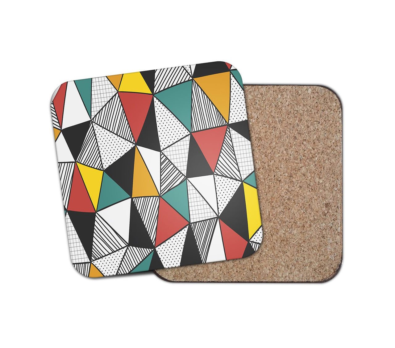 Mixed Triangles Designed Coasters