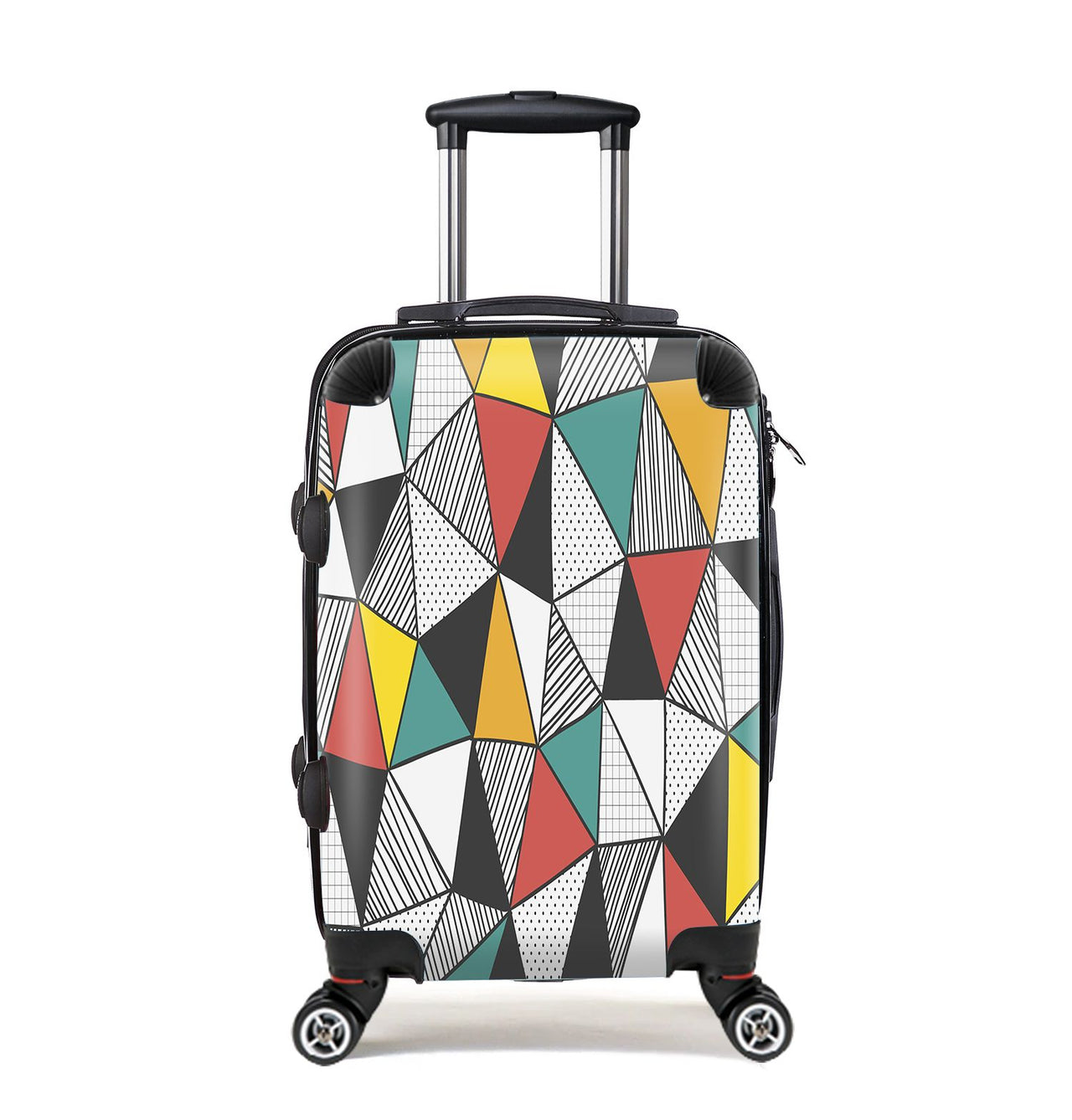 Mixed Triangles Designed Cabin Size Luggages
