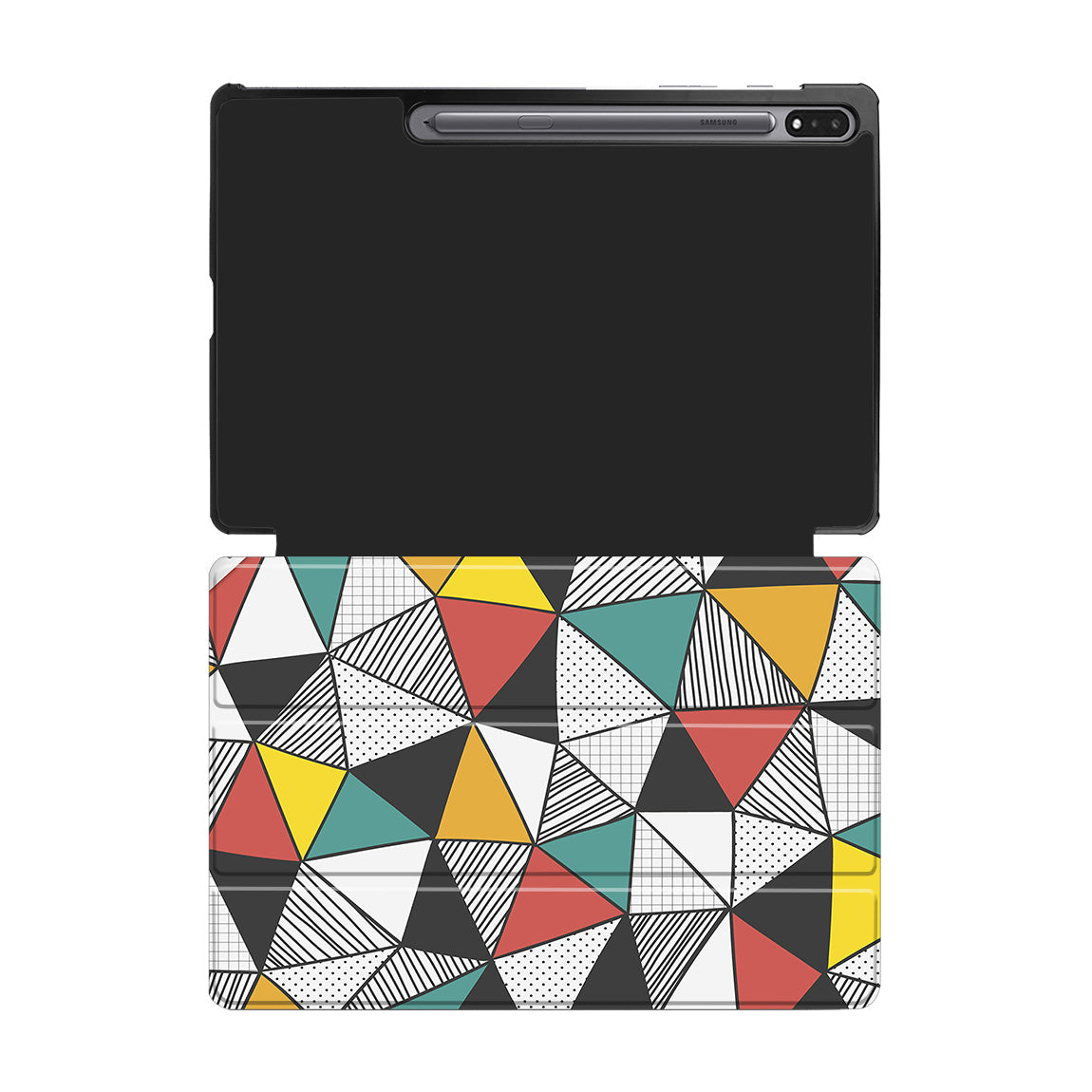 Mixed Triangles Designed Samsung Tablet Cases