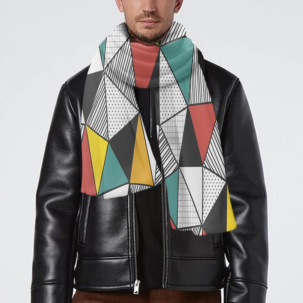 Mixed Triangles Designed Scarfs