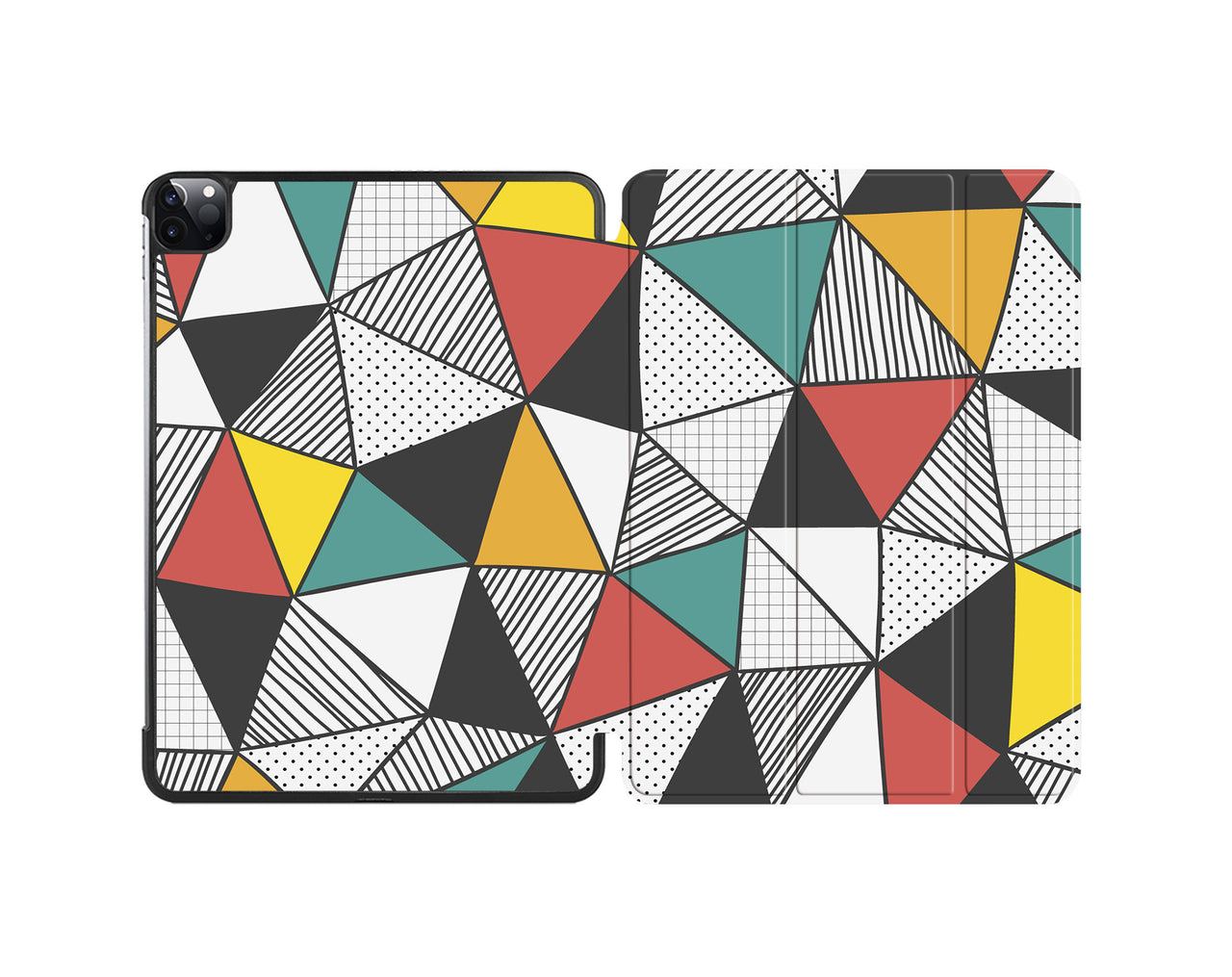 Mixed Triangles Designed iPad Cases