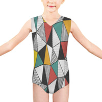 Thumbnail for Mixed Triangles Designed Kids Swimsuit