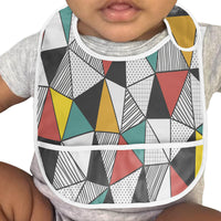 Thumbnail for Mixed Triangles Designed Baby Bib