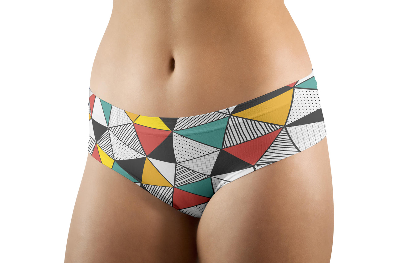 Mixed Triangles Designed Women Panties & Shorts