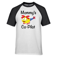 Thumbnail for Mommy's Co-Pilot Designed Raglan T-Shirts