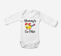 Thumbnail for Mommy's Co-Pilot (Helicopter) Designed Baby Bodysuits