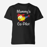 Thumbnail for Mommy's Co-Pilot (Helicopter) Designed Children T-Shirts