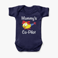 Thumbnail for Mommy's Co-Pilot (Helicopter) Designed Baby Bodysuits