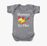 Thumbnail for Mommy's Co-Pilot (Helicopter) Designed Baby Bodysuits