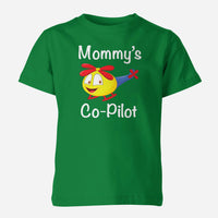 Thumbnail for Mommy's Co-Pilot (Helicopter) Designed Children T-Shirts