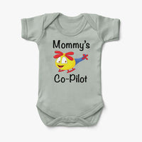 Thumbnail for Mommy's Co-Pilot (Helicopter) Designed Baby Bodysuits