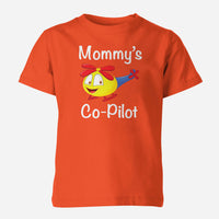 Thumbnail for Mommy's Co-Pilot (Helicopter) Designed Children T-Shirts