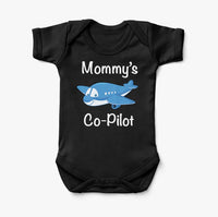 Thumbnail for Mommy's Co-Pilot (Jet Airplane) Designed Baby Bodysuits