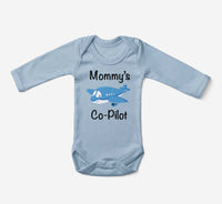 Thumbnail for Mommy's Co-Pilot (Jet Airplane) Designed Baby Bodysuits