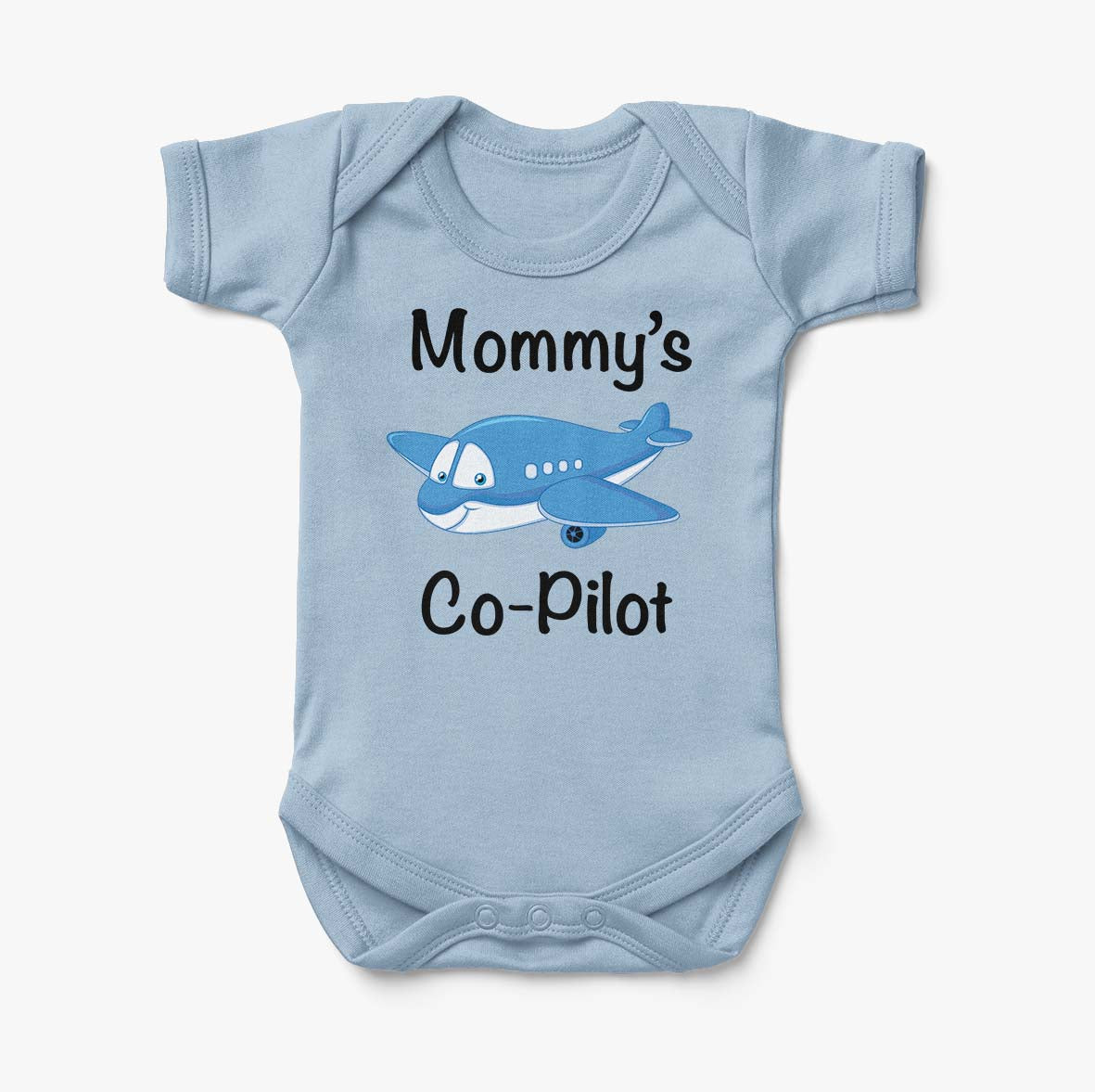 Mommy's Co-Pilot (Jet Airplane) Designed Baby Bodysuits