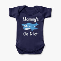 Thumbnail for Mommy's Co-Pilot (Jet Airplane) Designed Baby Bodysuits