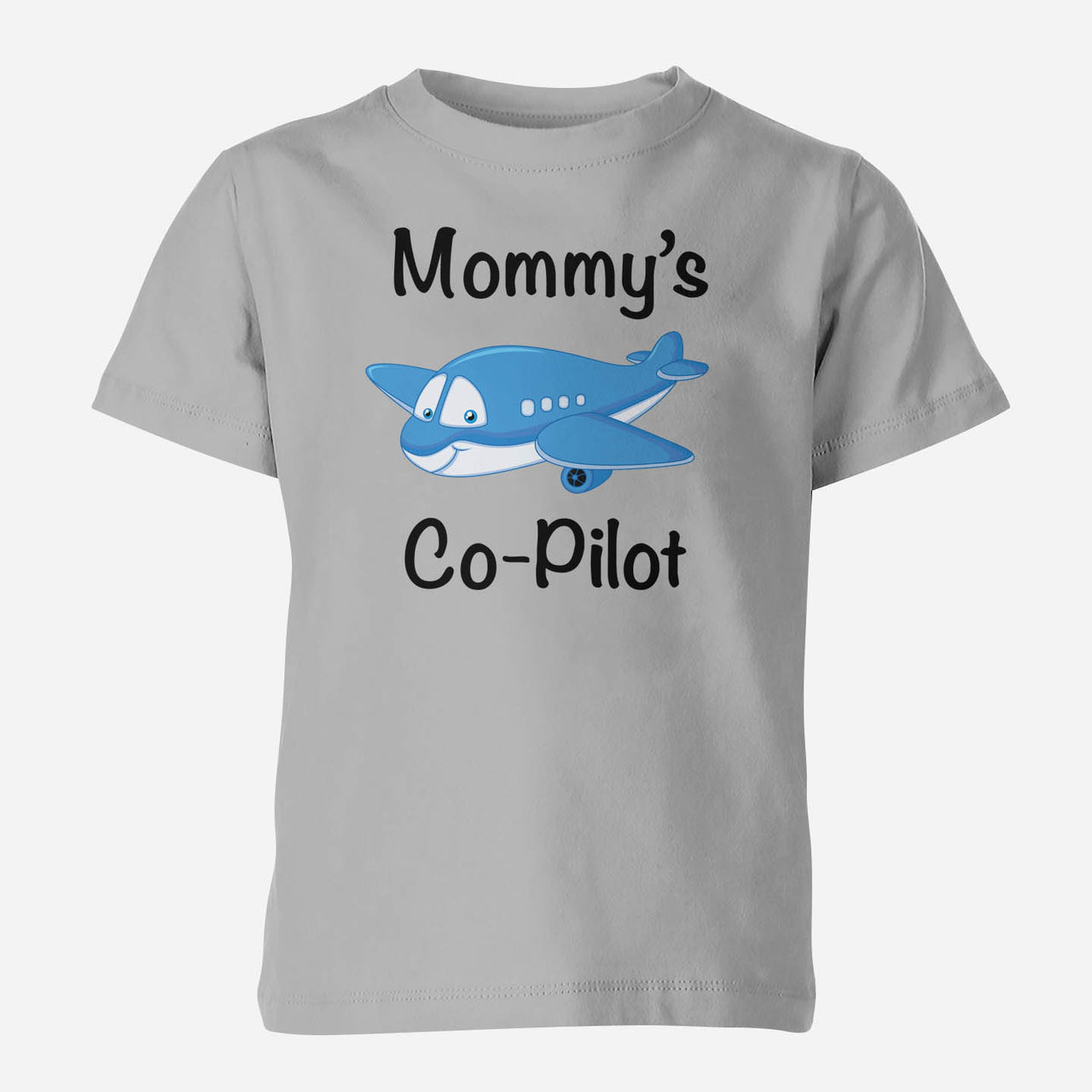 Mommy's Co-Pilot (Jet Airplane) Designed Children T-Shirts