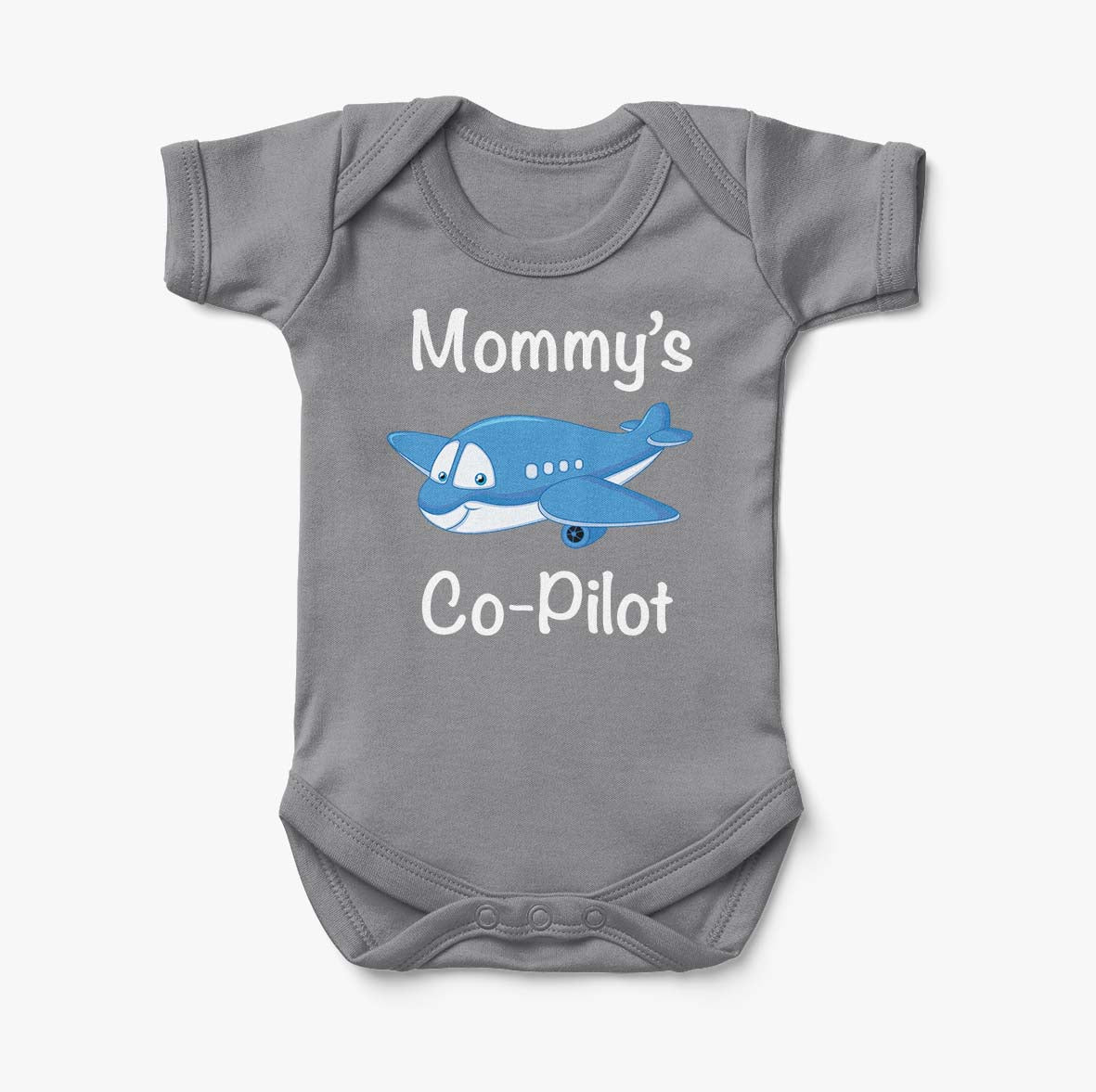 Mommy's Co-Pilot (Jet Airplane) Designed Baby Bodysuits