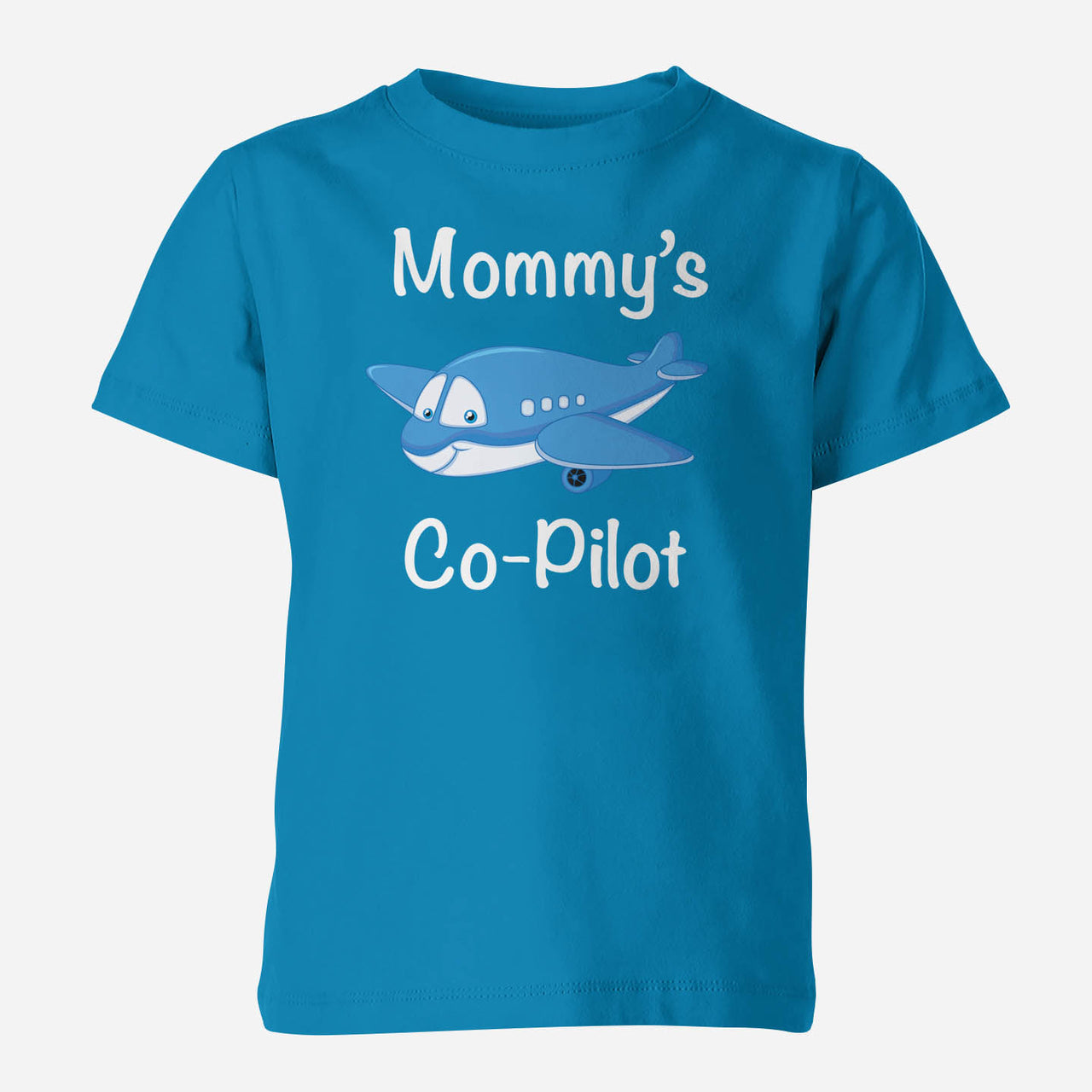 Mommy's Co-Pilot (Jet Airplane) Designed Children T-Shirts