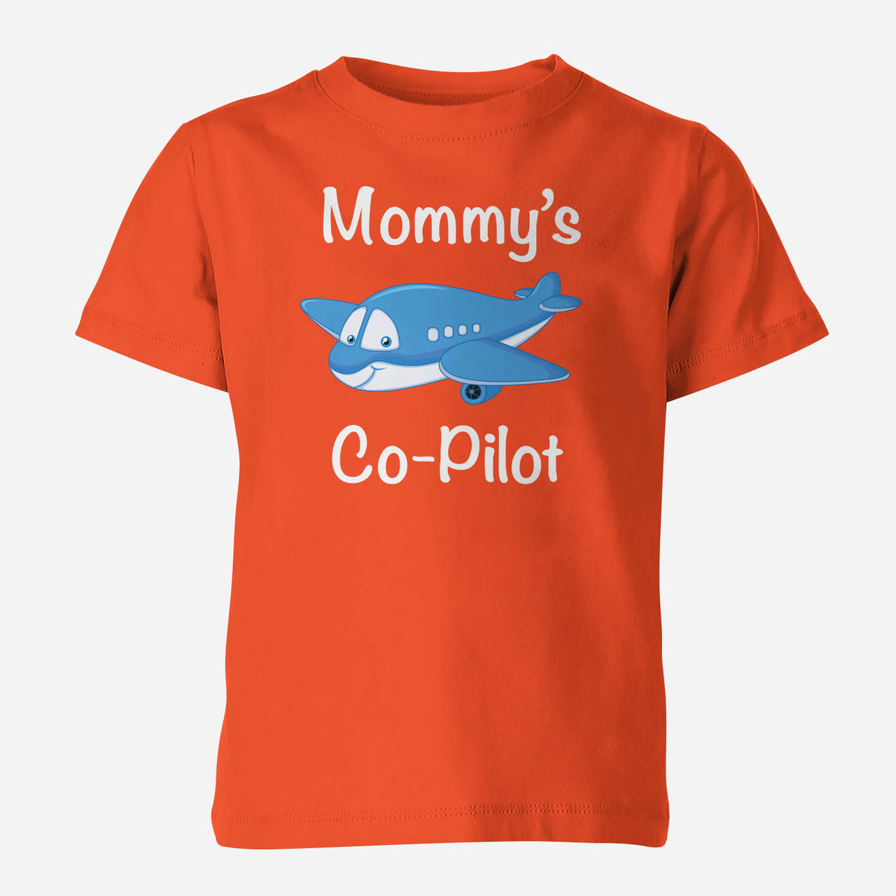 Mommy's Co-Pilot (Jet Airplane) Designed Children T-Shirts