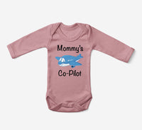 Thumbnail for Mommy's Co-Pilot (Jet Airplane) Designed Baby Bodysuits