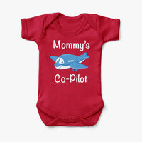 Thumbnail for Mommy's Co-Pilot (Jet Airplane) Designed Baby Bodysuits