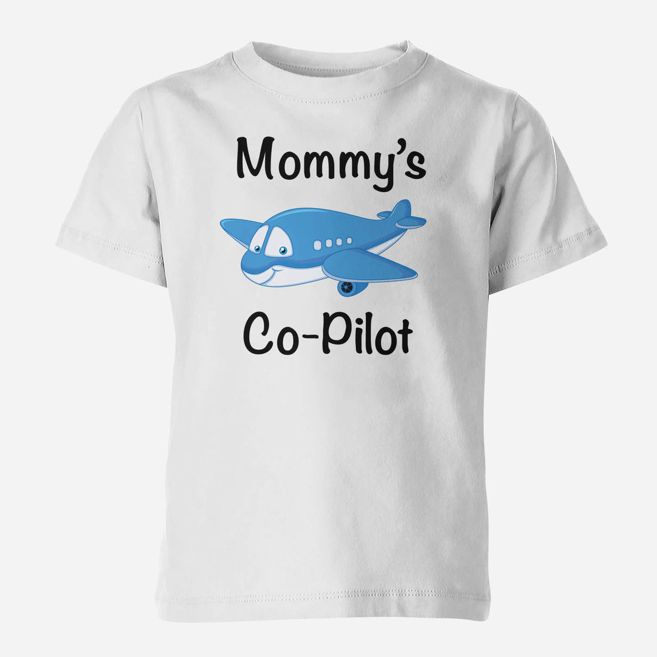 Mommy's Co-Pilot (Jet Airplane) Designed Children T-Shirts