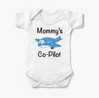 Thumbnail for Mommy's Co-Pilot (Jet Airplane) Designed Baby Bodysuits