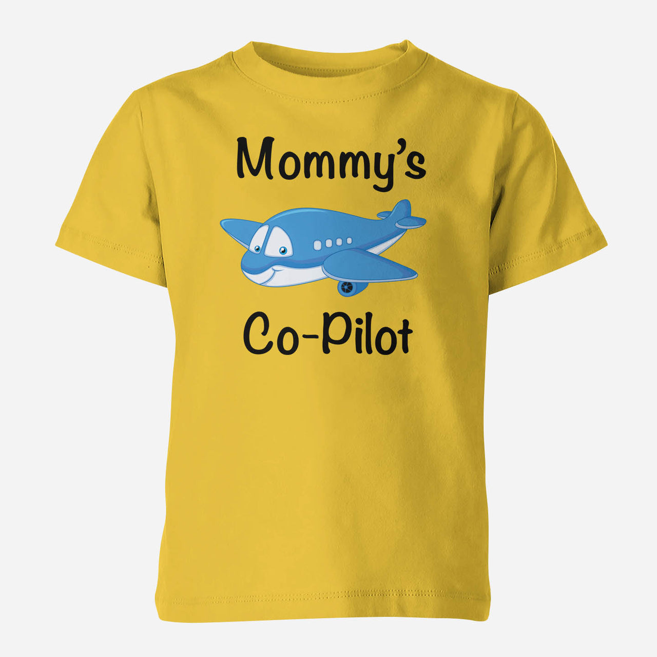 Mommy's Co-Pilot (Jet Airplane) Designed Children T-Shirts