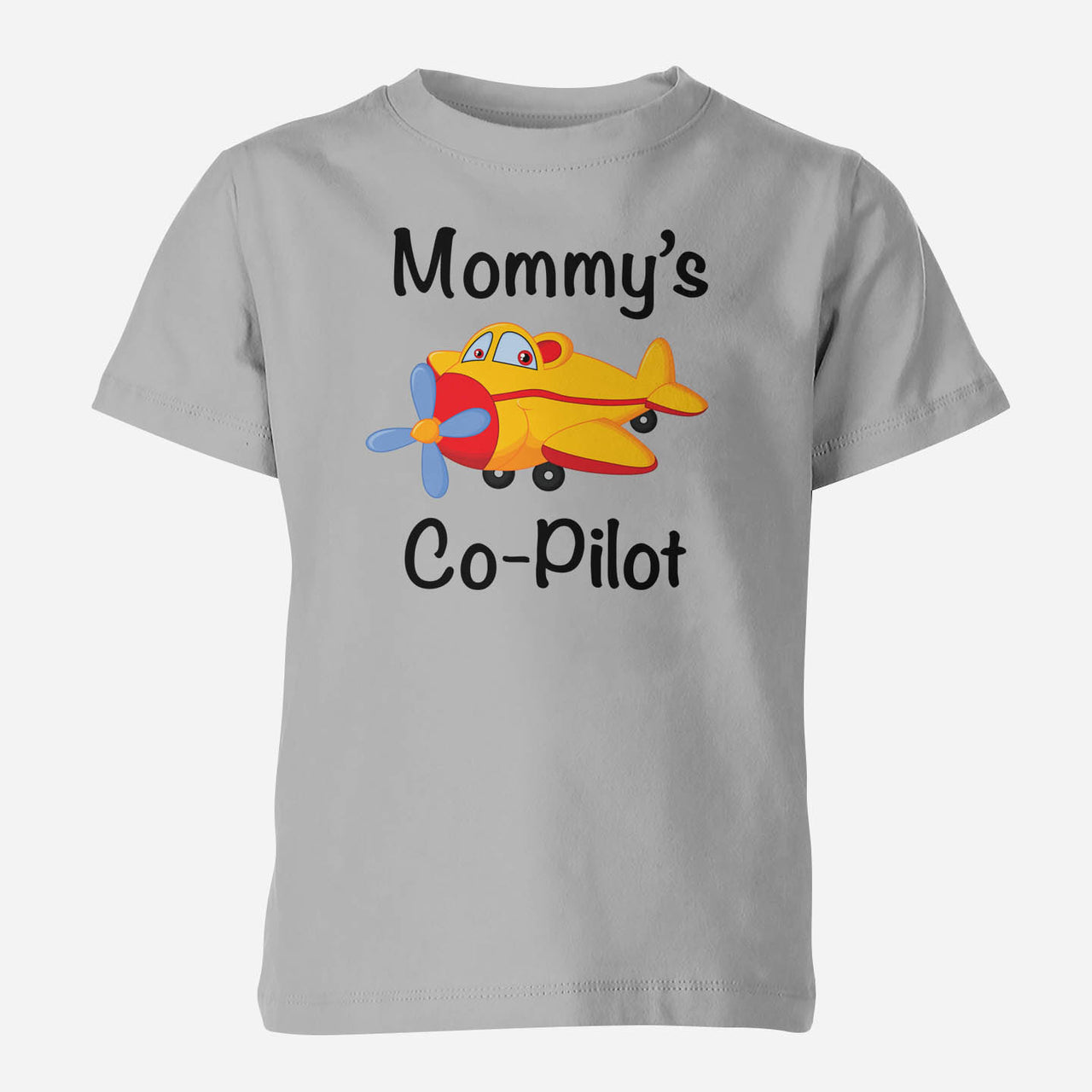 Mommy's Co-Pilot (Propeller1) Designed Children T-Shirts