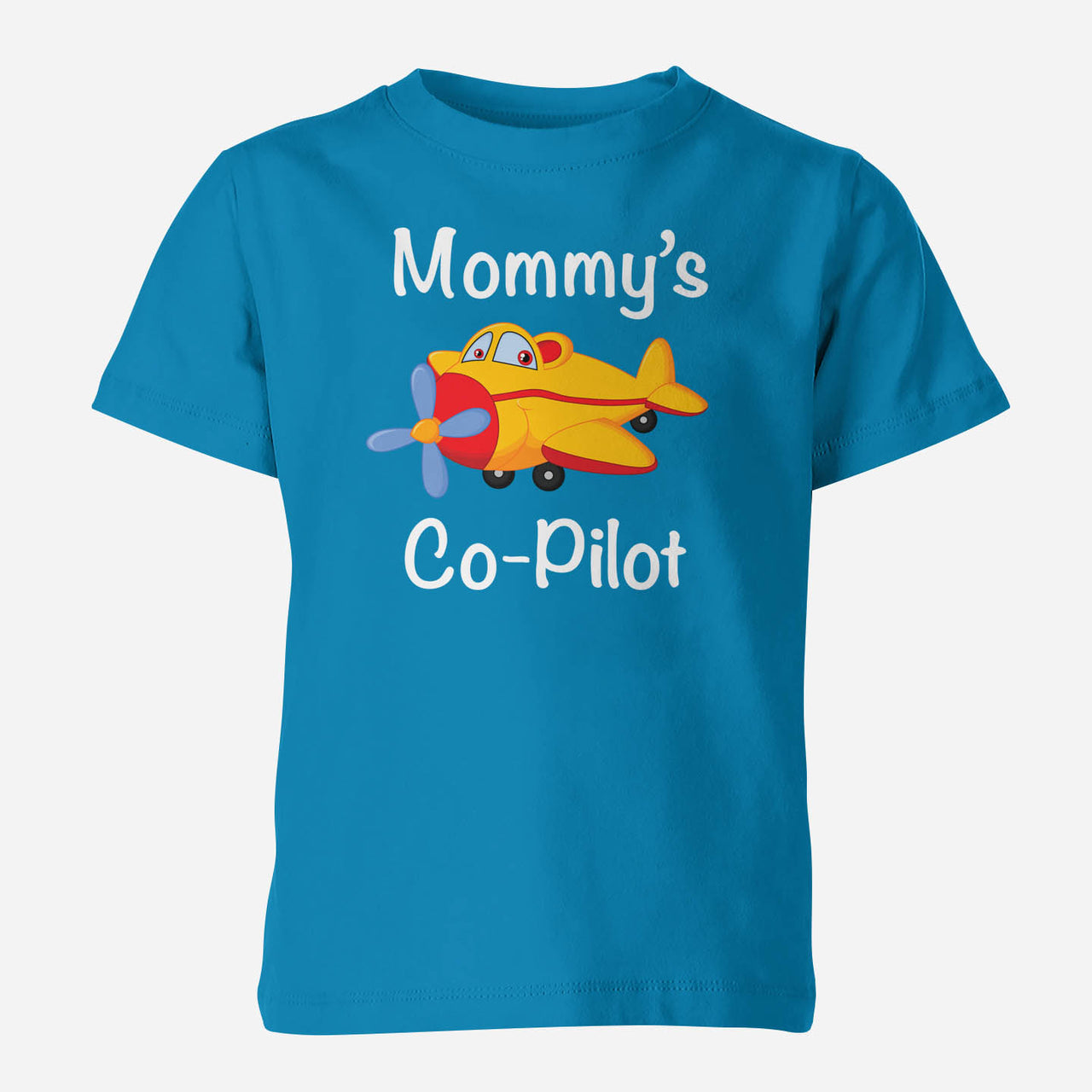Mommy's Co-Pilot (Propeller1) Designed Children T-Shirts