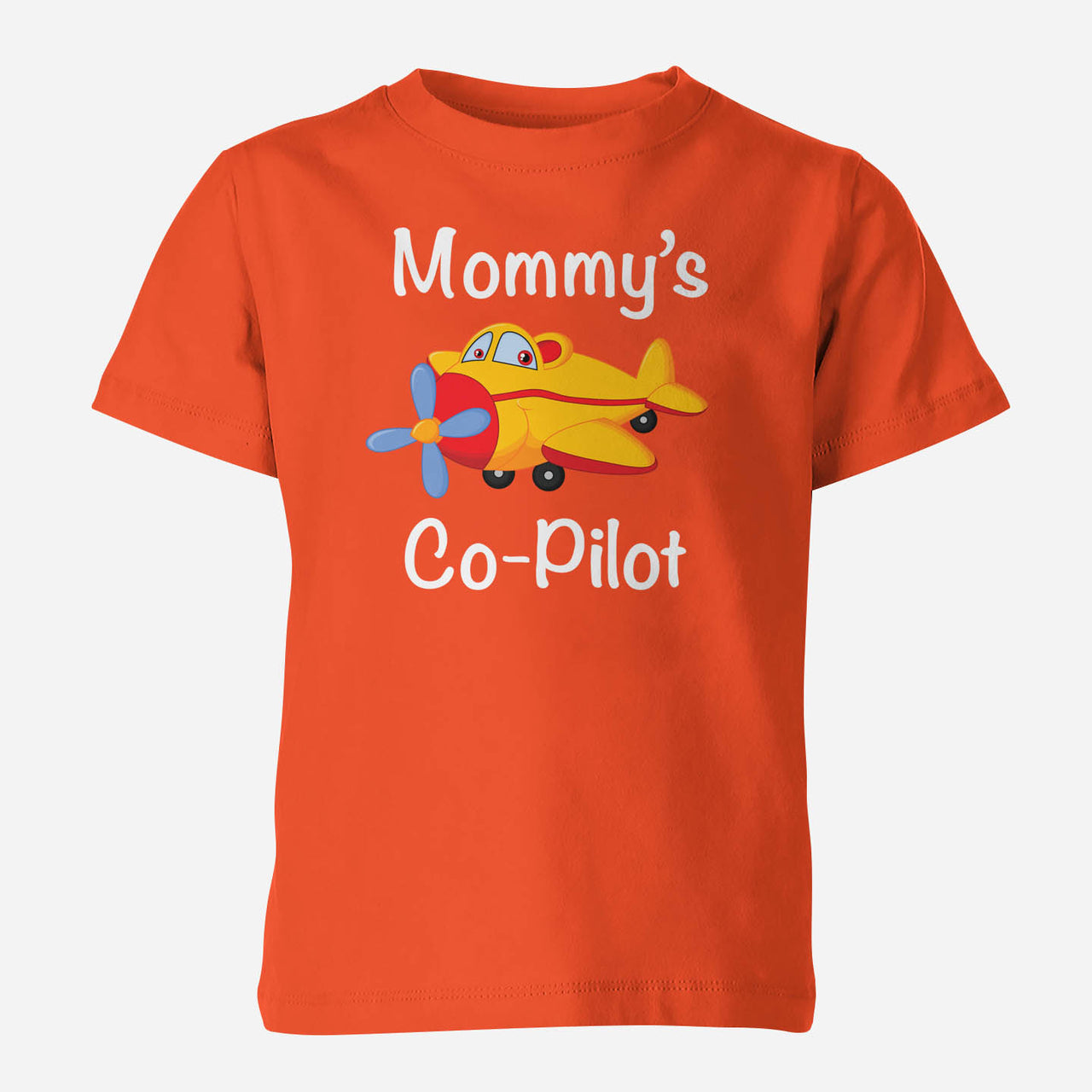 Mommy's Co-Pilot (Propeller1) Designed Children T-Shirts