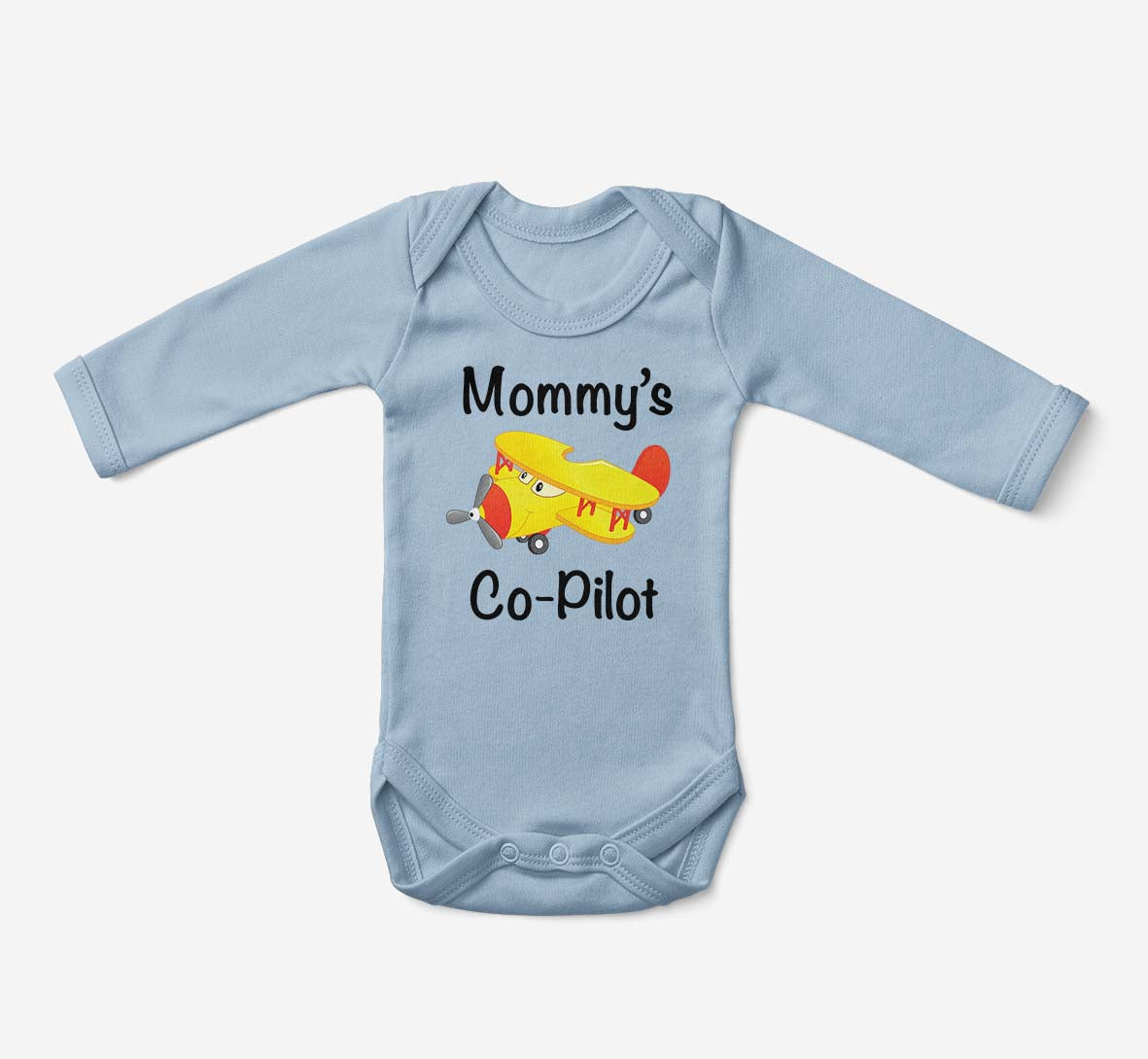 Mommy's Co-Pilot (Propeller2) Designed Baby Bodysuits