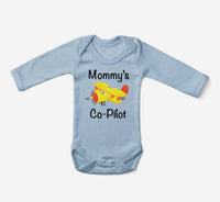 Thumbnail for Mommy's Co-Pilot (Propeller2) Designed Baby Bodysuits
