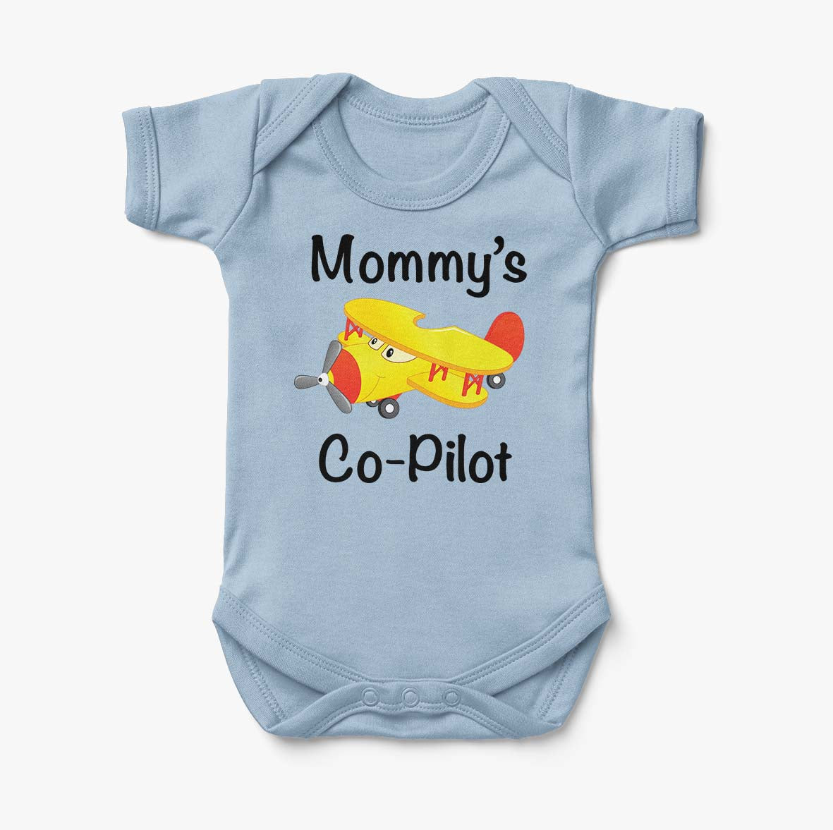 Mommy's Co-Pilot (Propeller2) Designed Baby Bodysuits