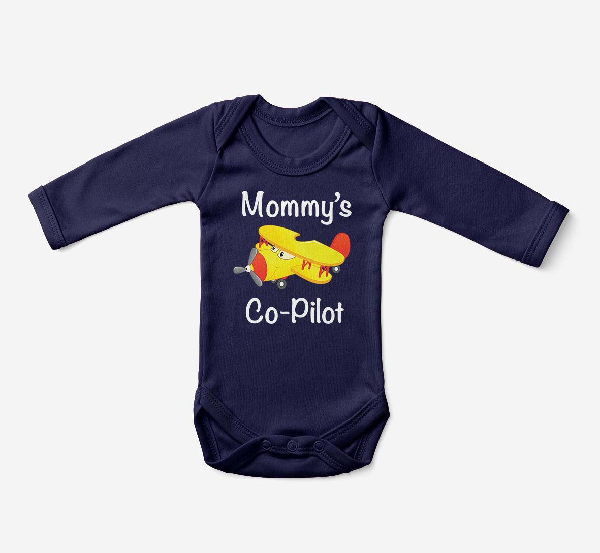 Mommy's Co-Pilot (Propeller2) Designed Baby Bodysuits