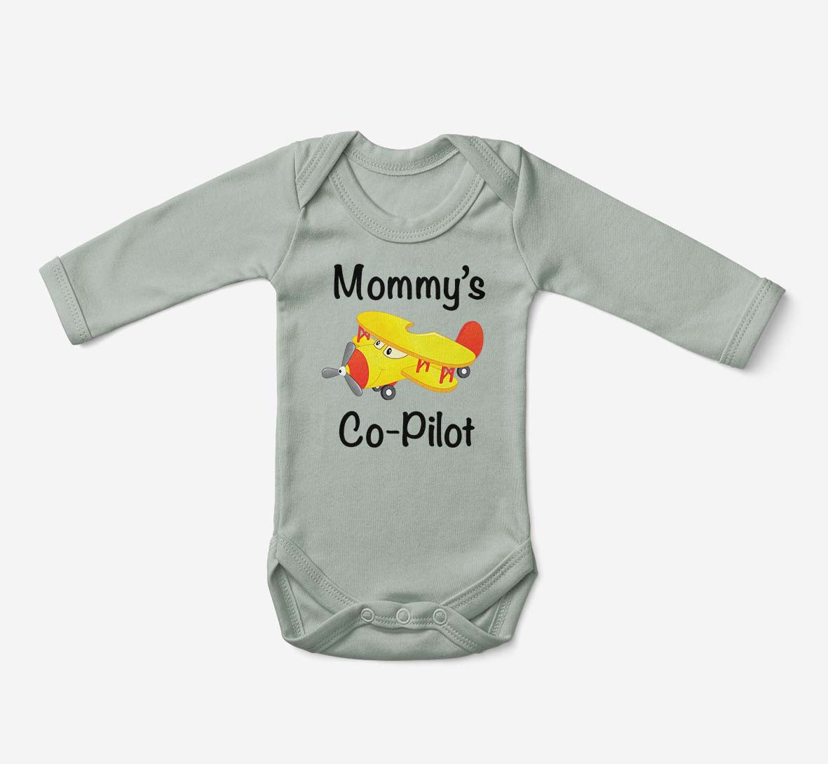 Mommy's Co-Pilot (Propeller2) Designed Baby Bodysuits