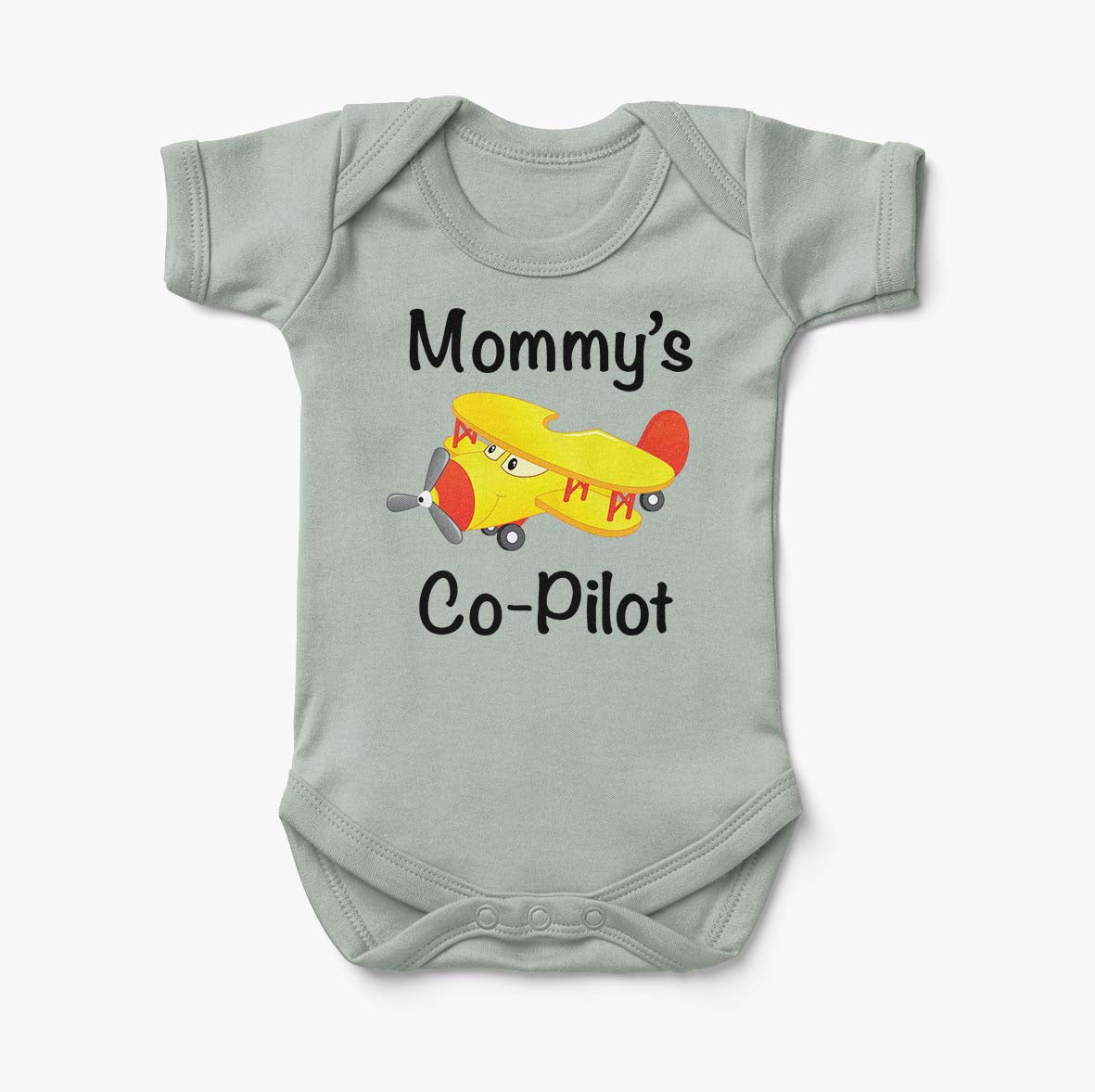 Mommy's Co-Pilot (Propeller2) Designed Baby Bodysuits