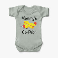 Thumbnail for Mommy's Co-Pilot (Propeller2) Designed Baby Bodysuits