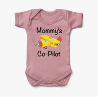 Thumbnail for Mommy's Co-Pilot (Propeller2) Designed Baby Bodysuits