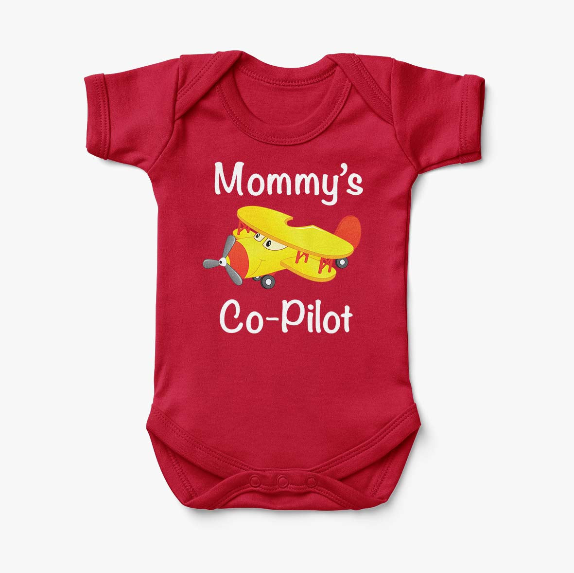 Mommy's Co-Pilot (Propeller2) Designed Baby Bodysuits