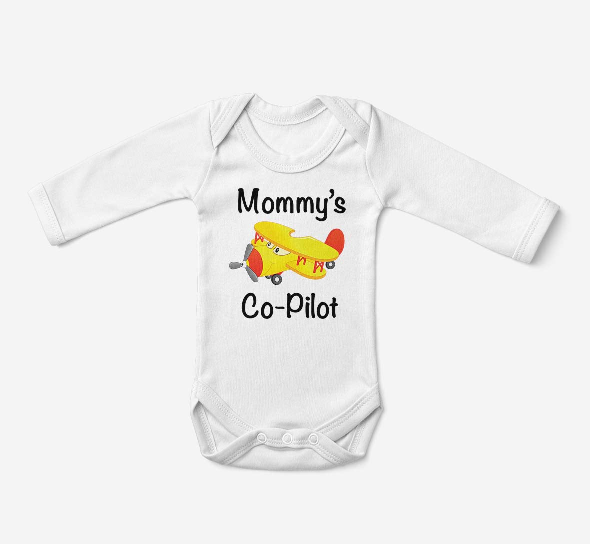 Mommy's Co-Pilot (Propeller2) Designed Baby Bodysuits