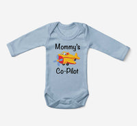 Thumbnail for Mommy's Co-Pilot (Propeller) Designed Baby Bodysuits