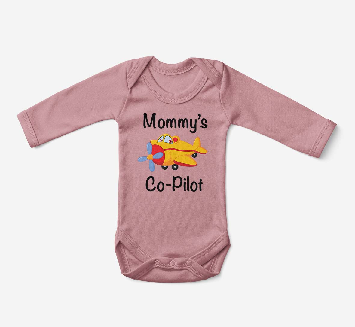 Mommy's Co-Pilot (Propeller) Designed Baby Bodysuits