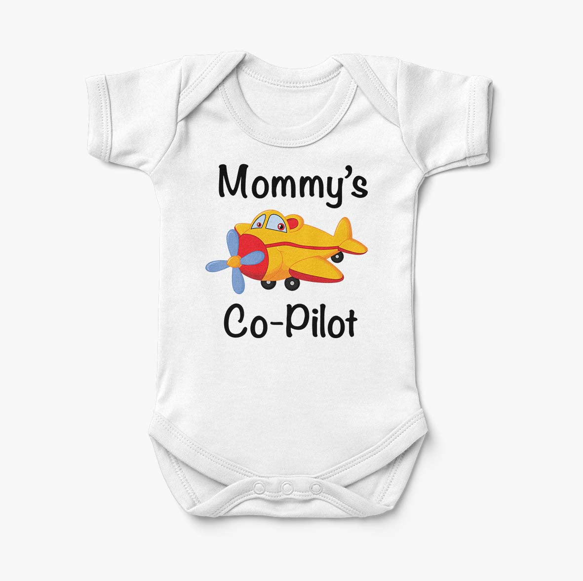 Mommy's Co-Pilot (Propeller) Designed Baby Bodysuits