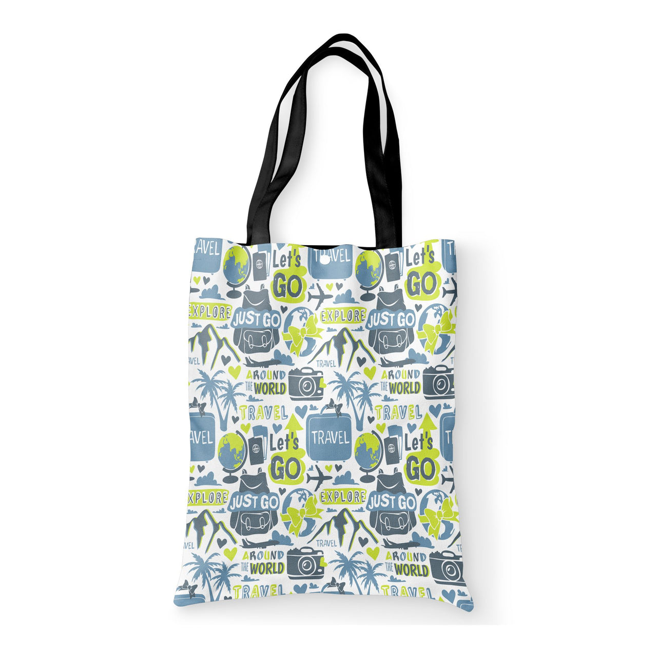 Motivational Travel Badges Designed Tote Bags