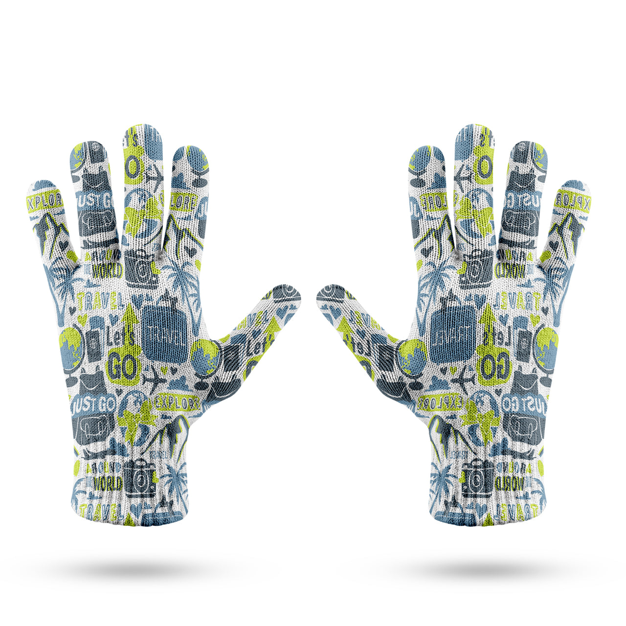 Motivational Travel Badges Designed Gloves