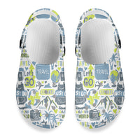 Thumbnail for Motivational Travel Badges Designed Hole Shoes & Slippers (WOMEN)