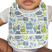 Thumbnail for Motivational Travel Badges Designed Baby Bib